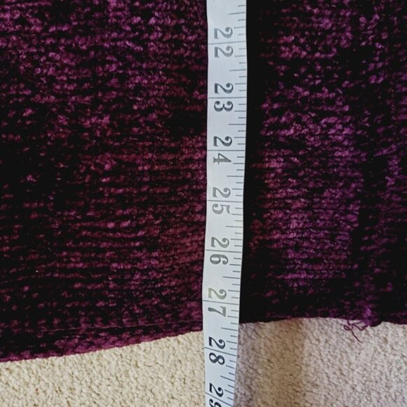 Dynamite Velvet Chenille Purple Boatneck Chunky Longline Sweater M - Picture 5 of 7